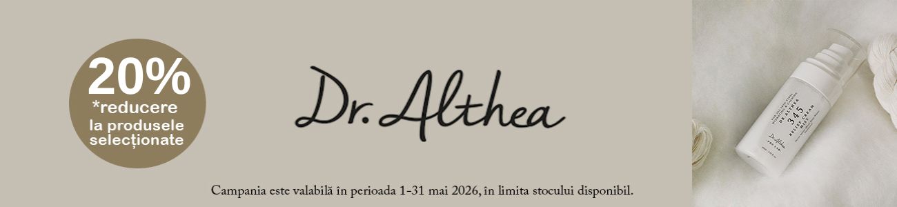 Promotie cu 20% reducere la Dr. Althea