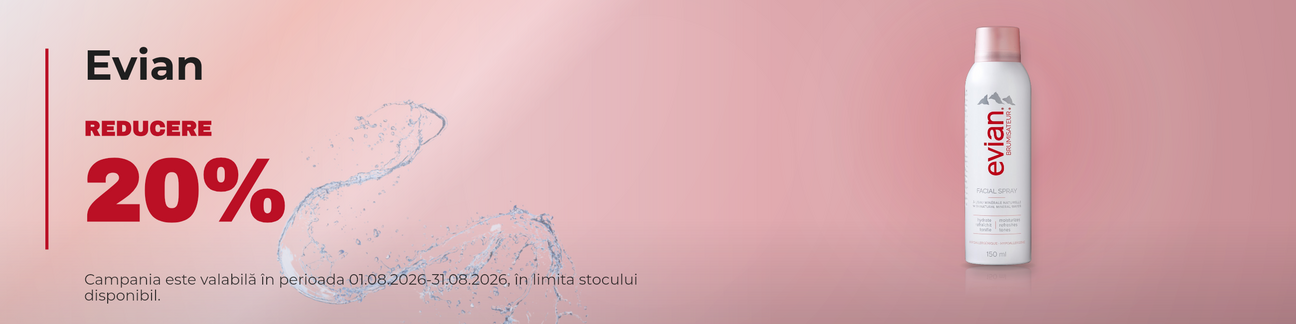 Promotie cu 20% reducere la Evian