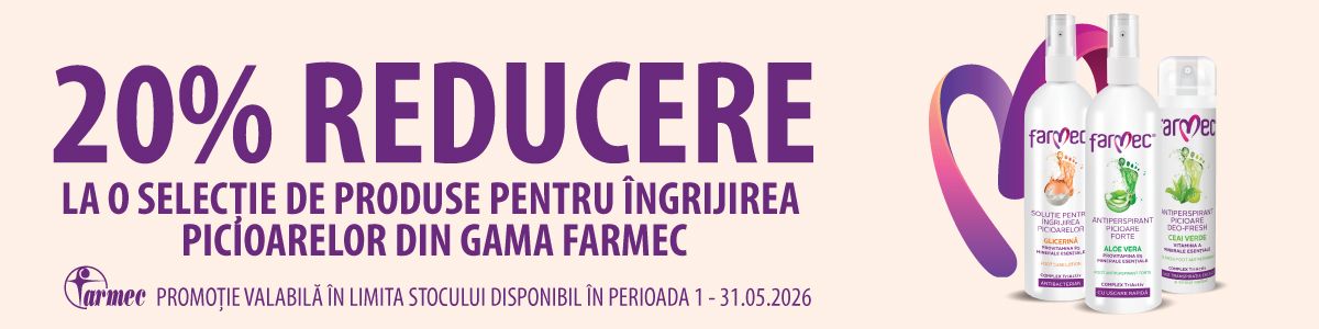 Promotie cu 20% reducere la Farmec Ingrijire Picioare