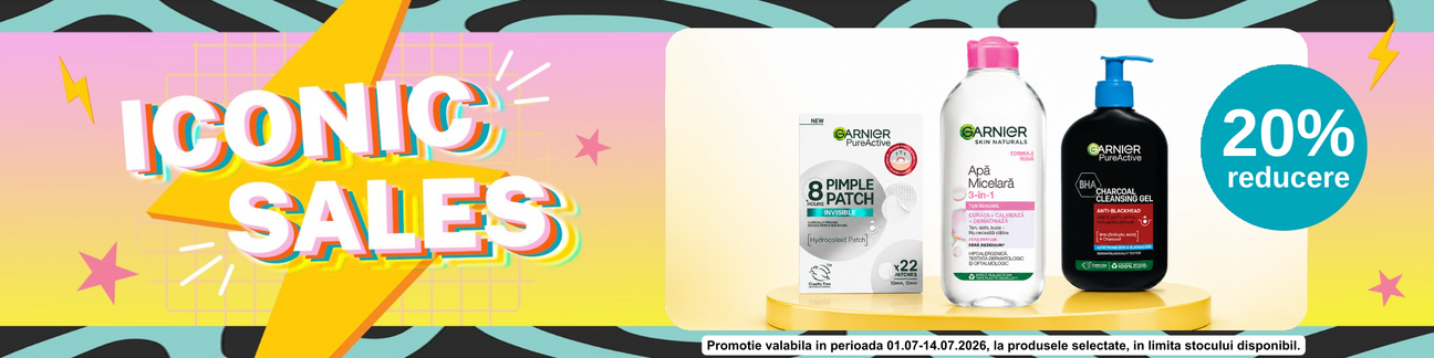 Promotie cu 20% reducere la Garnier Skincare - Iconic Sales