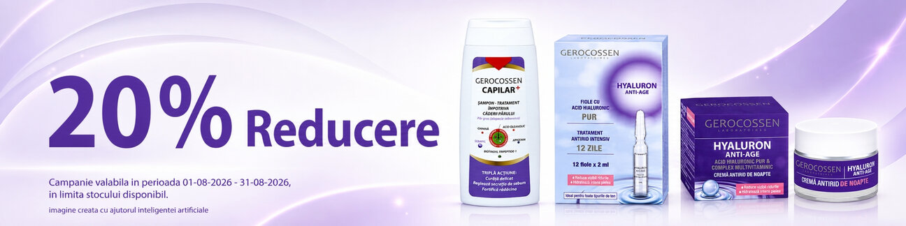 Promotie cu 20% reducere la Gerocossen