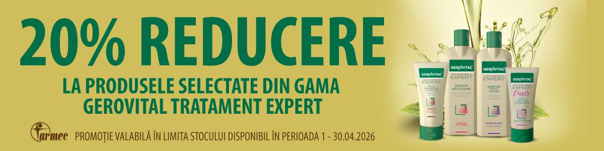 Promotie cu 20% reducere la Gerovital Tratament Expert