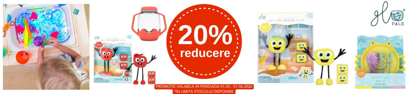 Promotie cu 20% reducere la Glo Pals