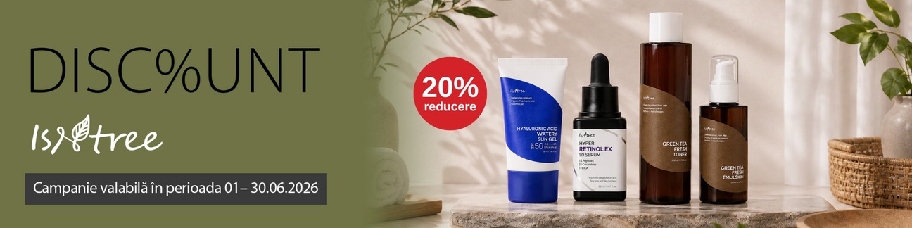 Promotie cu 20% reducere la Isntree