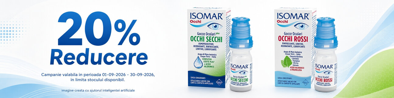 Promotie cu 20% reducere la Isomar - Ochi