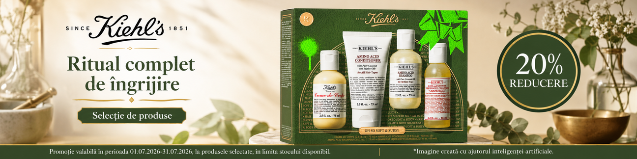 Promotie cu 20% reducere la Kiehls