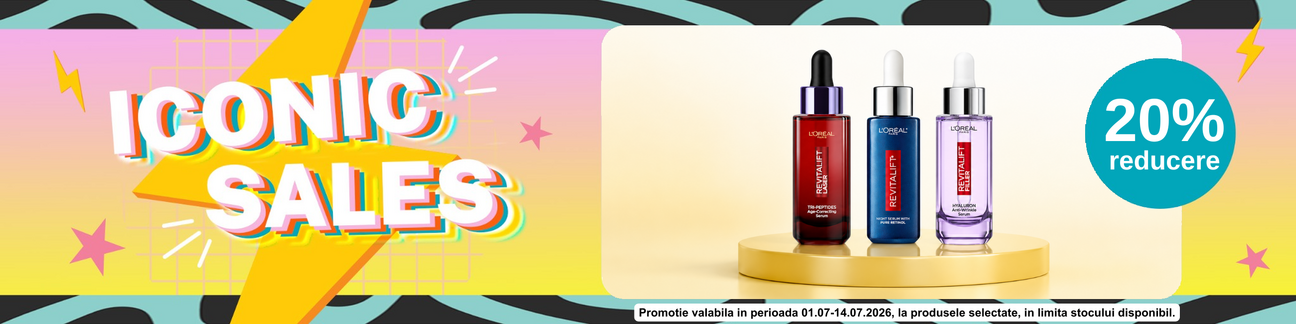 Promotie cu 20% reducere la L'Oreal Paris Skincare - Iconic Sales