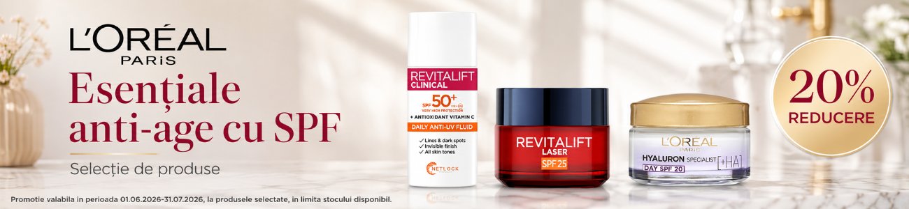 Promotie cu 20% reducere la L'Oreal Skincare