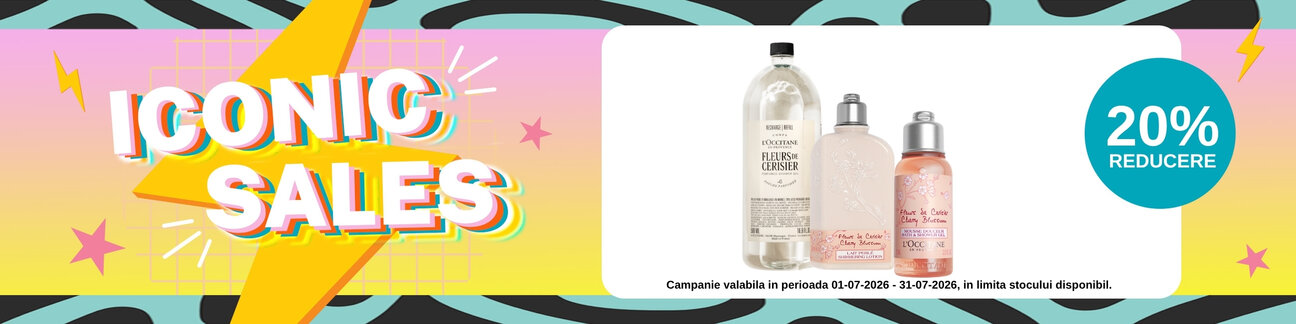 Promotie cu 20% reducere la Loccitane - Iconic Sales