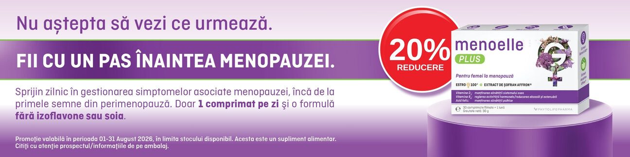 Promotie cu 20% reducere la Menoelle