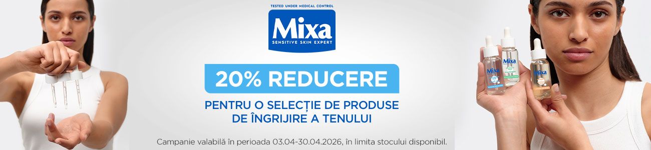 Promotie cu 20% reducere la Mixa