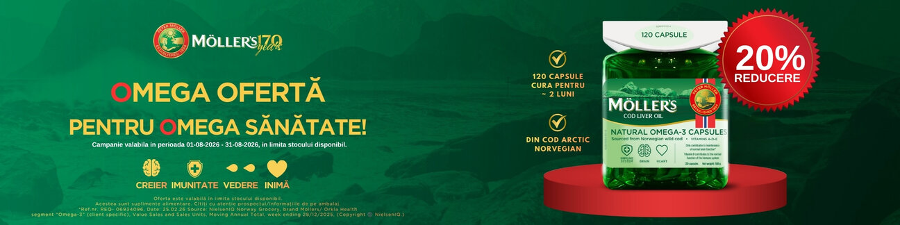 Promotie cu 20% reducere la Mollers