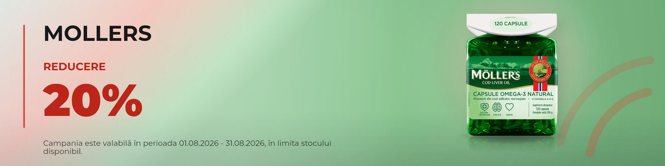 Promotie cu 20% reducere la Mollers