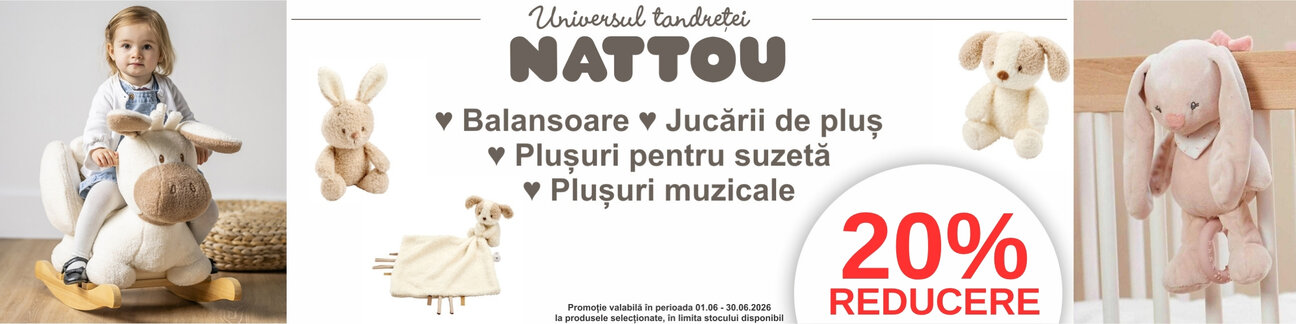 Promotie cu 20% reducere la Nattou
