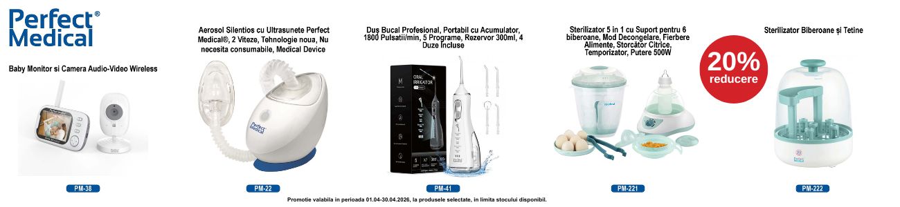 Promotie cu 20% reducere la Perfect Medical