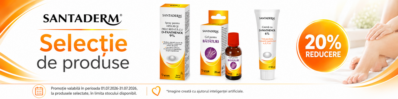 Promotie cu 20% reducere la Santaderm