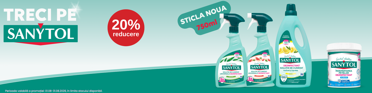 Promotie cu 20% reducere la Sanytol
