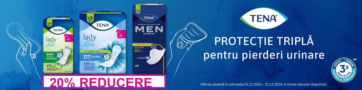 Promotie cu 20% reducere la Tena