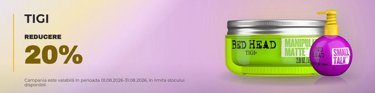 Promotie cu 20% reducere la Tigi