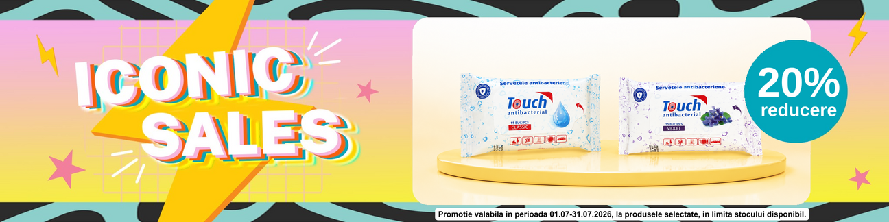 Promotie cu 20% reducere la Touch - Iconic Sales