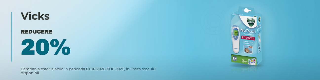 Promotie cu 20% reducere la Vicks