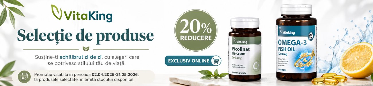 Promotie cu 20% reducere la Vitaking