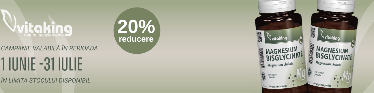 Promotie cu 20% reducere la Vitaking