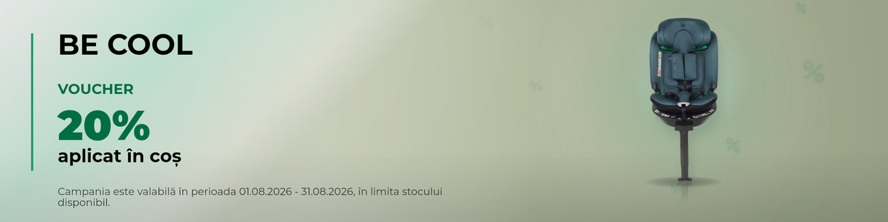 Promotie cu 20% voucher aplicat in cos la Be Cool