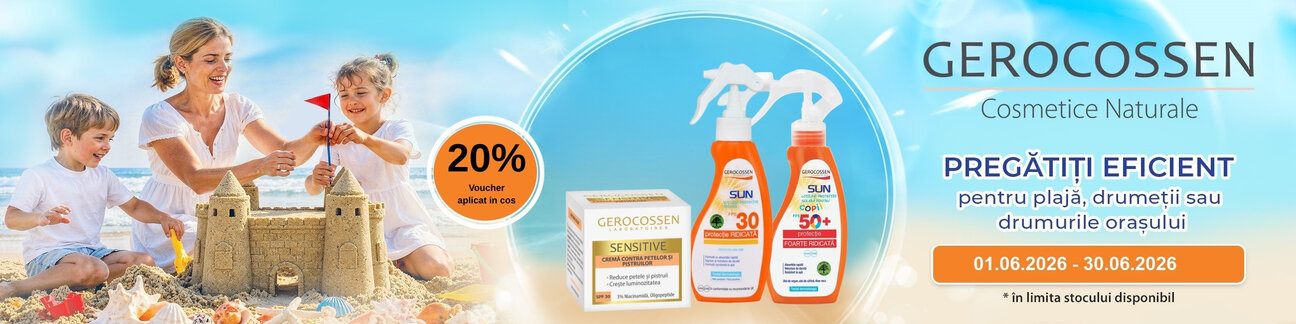Promotie cu 20% Voucher aplicat in cos la Gerocossen