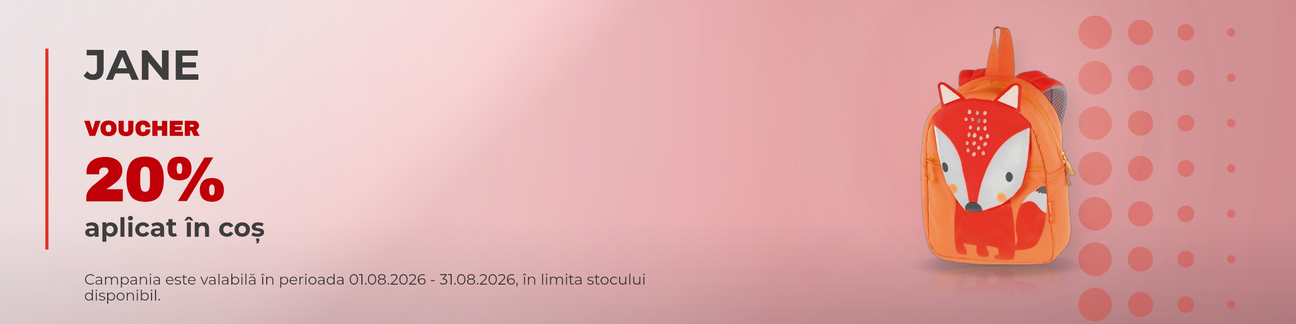 Promotie cu 20% voucher aplicat in cos la Jane