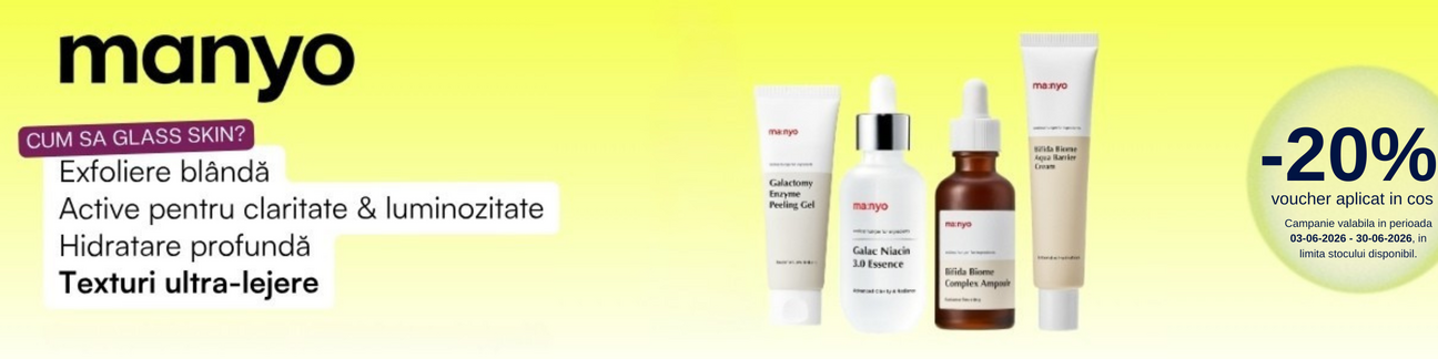 Promotie cu 20% voucher aplicat in cos la Manyo