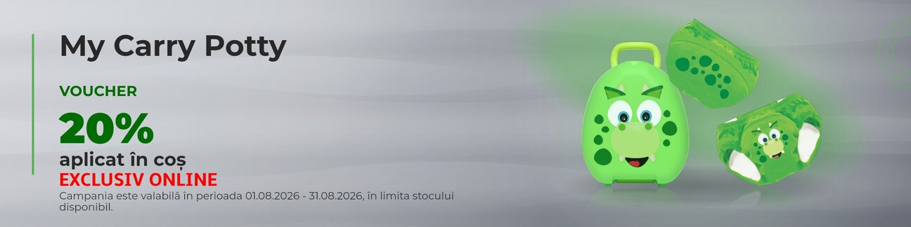 Promotie cu 20% voucher aplicat in cos la My Carry Potty