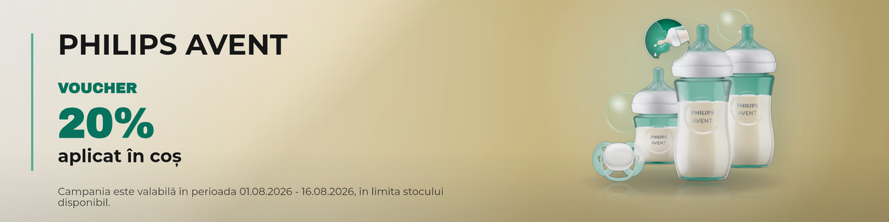 Promotie cu 20% voucher aplicat in cos la Philips Avent
