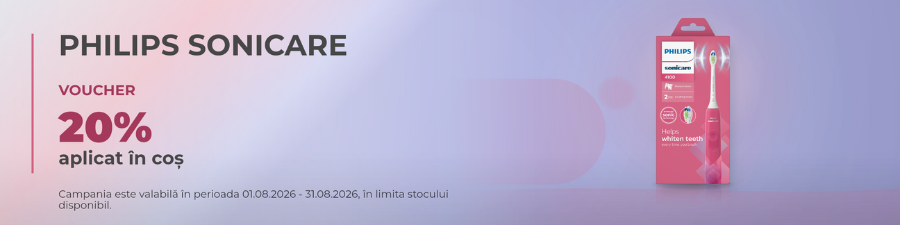 Promotie cu 20% voucher aplicat in cos la Philips Sonicare