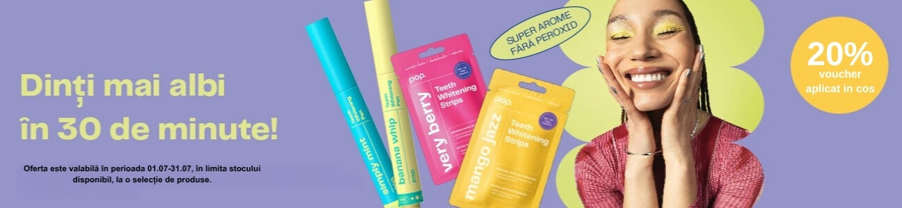 Promotie cu 20% voucher aplicat in cos la Smilepen Pop