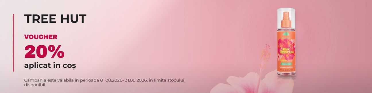 Promotie cu 20% voucher aplicat in cos la Tree Hut