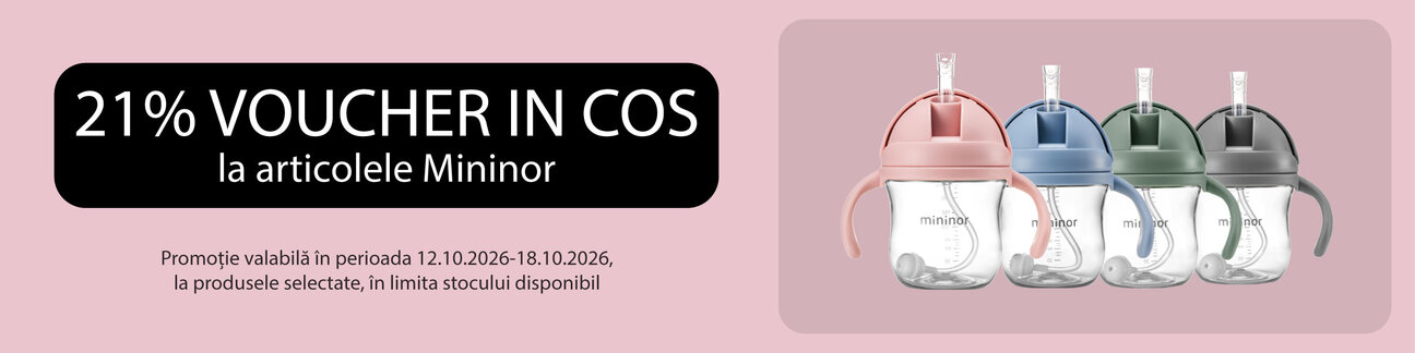 Promotie cu 21% voucher in cos la Mininor
