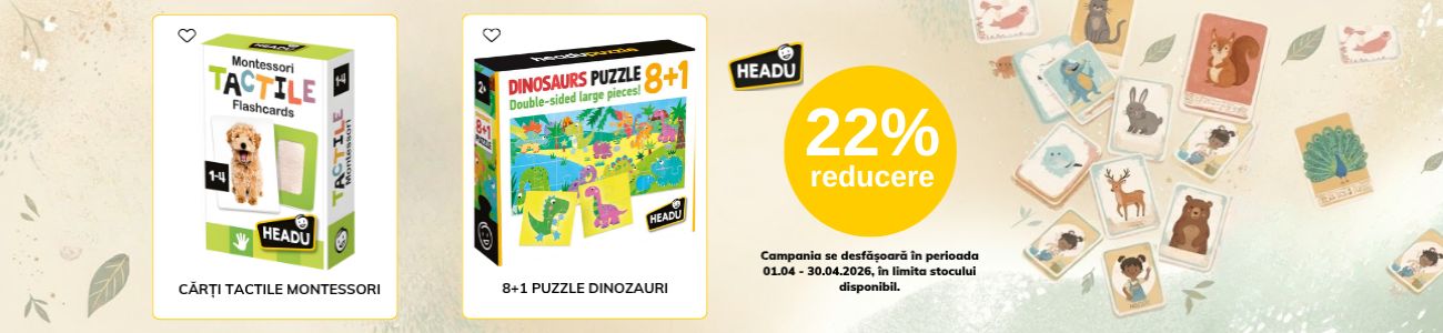 Promotie cu 22% reducere la Headu