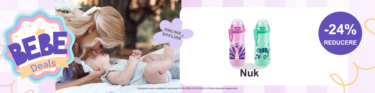 Promotie cu 24% reducere la Nuk - Bebe Deals