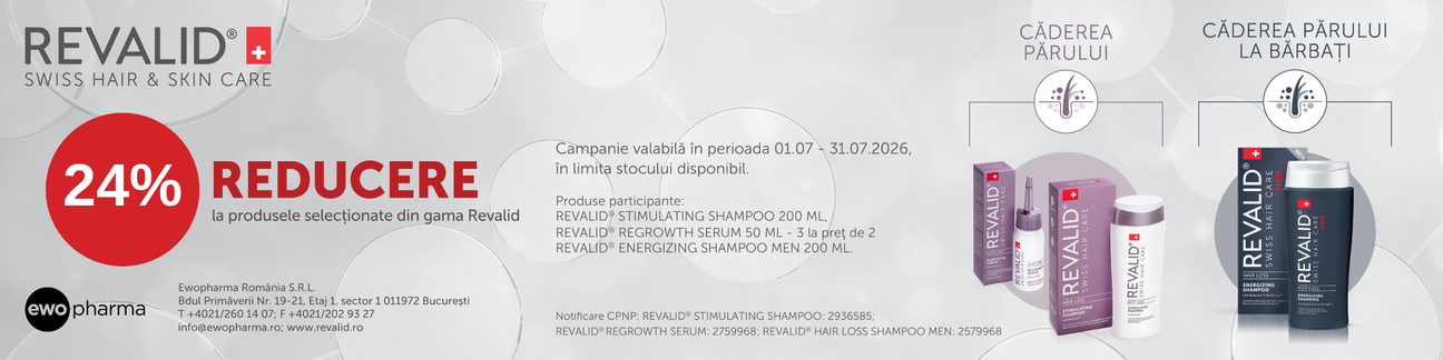 Promotie cu 24% reducere la Revalid