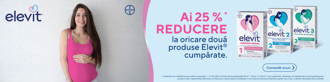 Promotie cu 25% reducere la 2 Elevit