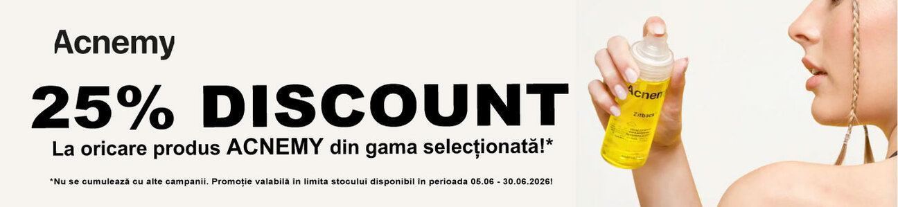 Promotie cu 25% reducere la Acnemy
