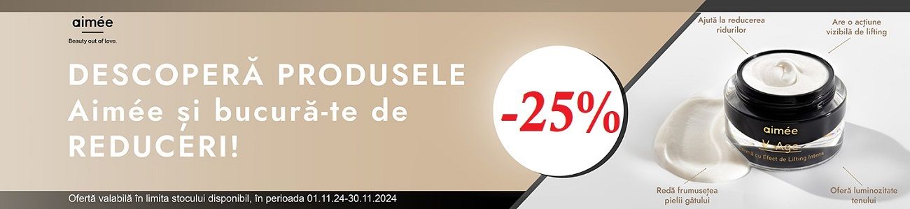 Promotie cu 25% reducere la  Aimee