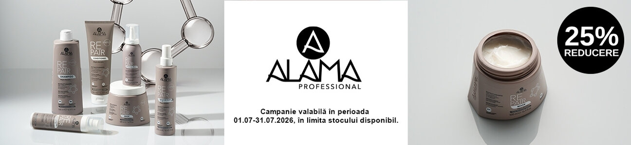 Promotie cu 25% reducere la Alama Professional