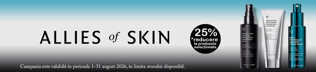 Promotie cu 25% reducere la Allies Of Skin