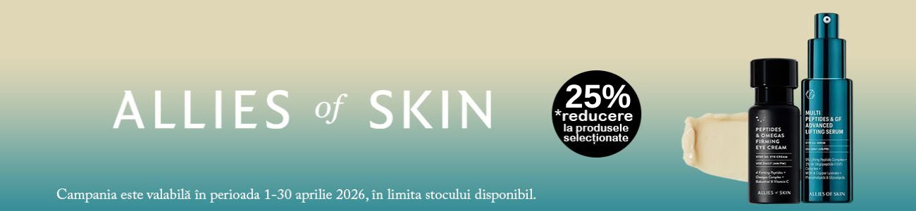 Promotie cu 25% reducere la Allies Of Skin