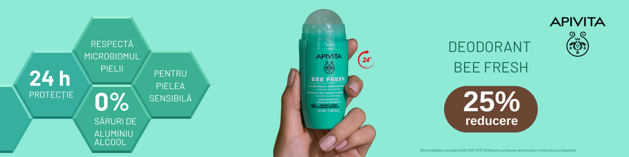 Promotie cu 25% reducere la Apivita