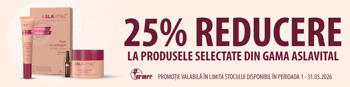 Promotie cu 25% reducere la Aslavital Mineralactiv