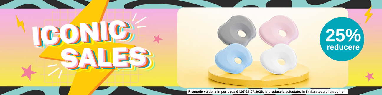 Promotie cu 25% reducere la BabyJem Pernuta pentru formarea capului - Iconic Sales