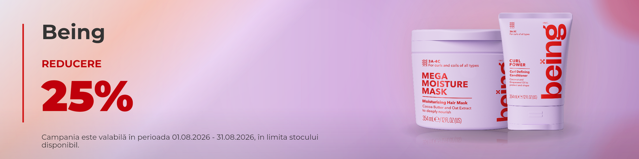Promotie cu 25% reducere la Being